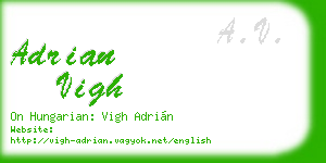 adrian vigh business card