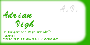 adrian vigh business card